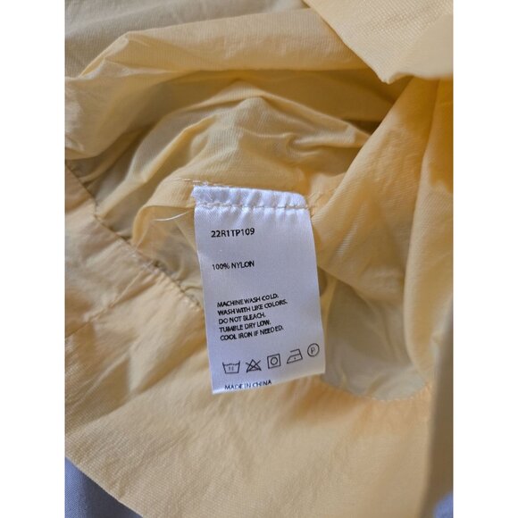 NAP Hooded Pullover Windbreaker – Lightweight Beige Nylon, Size Small, NWT - Picture 7 of 9